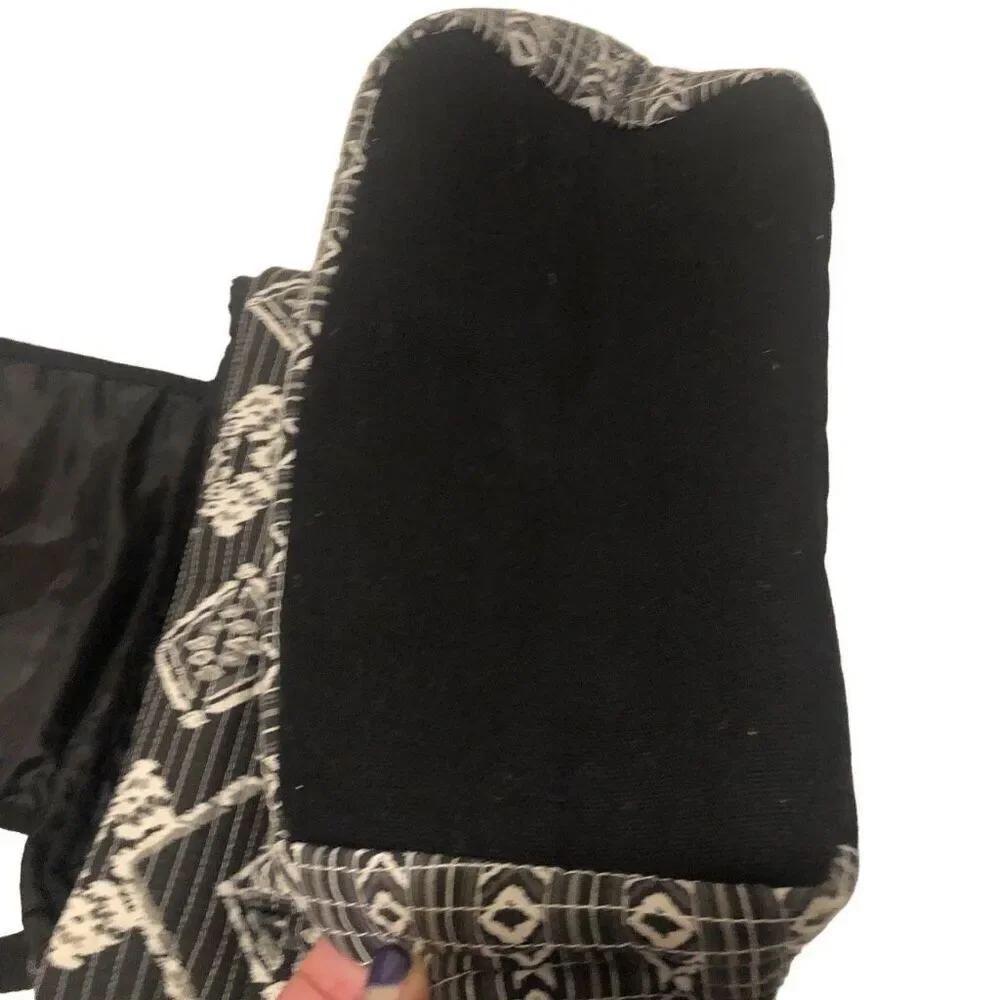 No Boundaries Boho Quilted Backpack Front Snap Pockets Inner Drawstring Closure